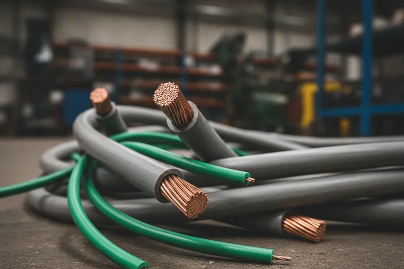 NYM-Installationskabel Erdkabel mit freiliegenden Metallen zur Entsorgung